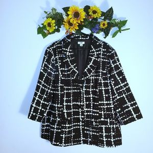 👗Cato black and white blazer👗